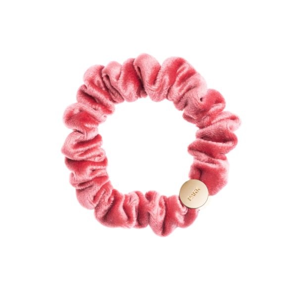 Hårstrikk Scrunchie Candy Pink