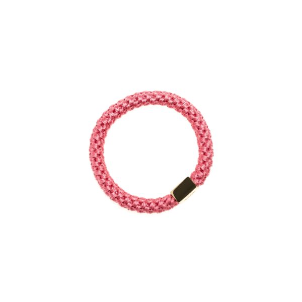 Fat Hair Tie - Candy Pink W:Gold