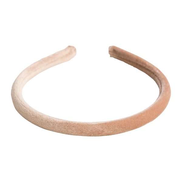 Velvet Hairband Thin - Camel