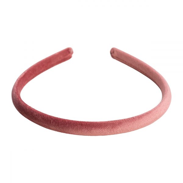 Velvet Hairband Thin - Dusty Rose