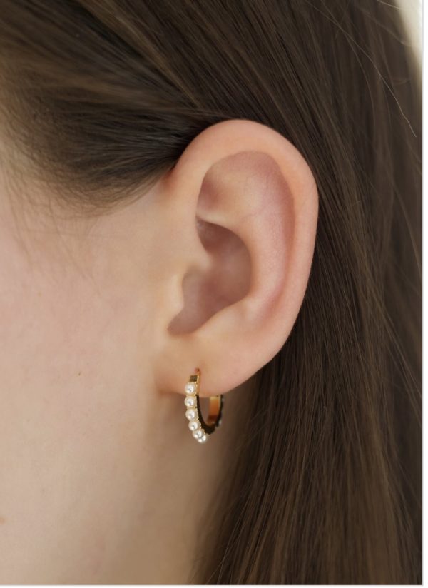Pearly hoops ørepynt - Image 2