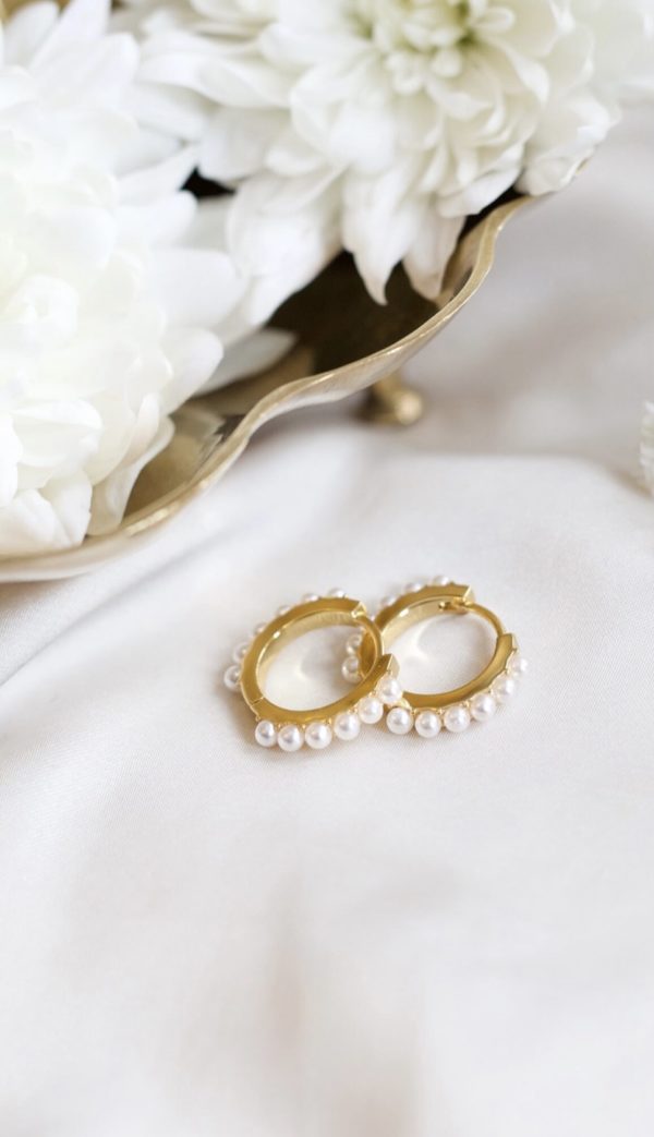 Pearly hoops ørepynt