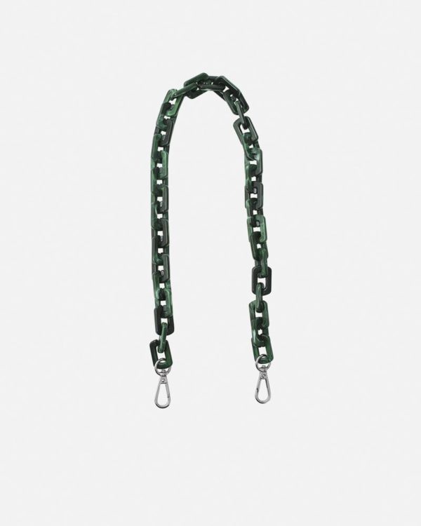 HVISK SQUARED CHAIN HANDLE DARK GREEN