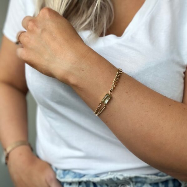FRID Armbånd – Chains bracelet – Dus grønn - Image 2